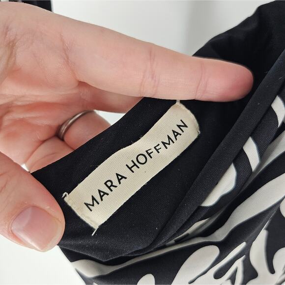 Mara Hoffman Black and White Kia One Piece Swimsuit XS - Picture 9 of 10